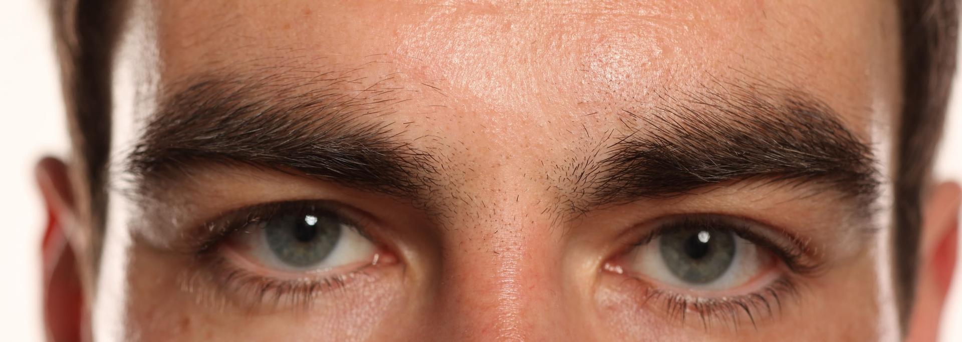 Men’s brows before threading